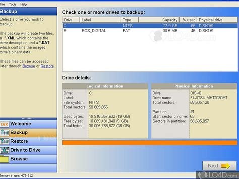 DriveImage XML 2.60 Free Version
